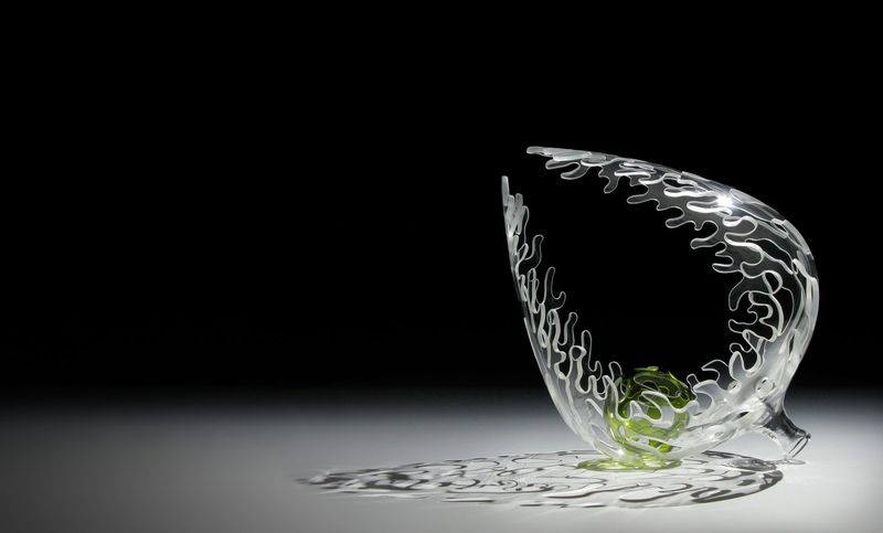 Spring Frost, 2012. Blown and carved glass. By Yusuke Takemura.